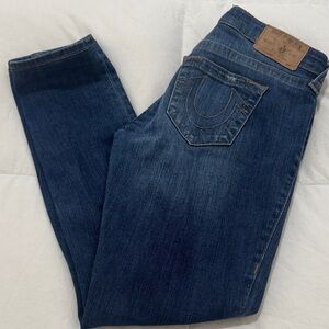 True Religion Women's Dark Blue Skinny Jeans